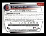 2025 Bowman Sapphire #BCP-25 Quinn Mathews Card