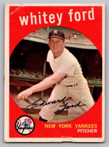1959 Topps Whitey Ford Yankees Card #430