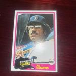 1981 Topps Detroit Tigers Player Card Selection