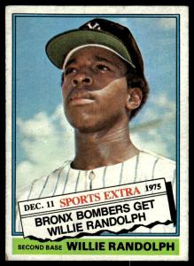 Willie Randolph 1976 Topps Baseball Card #592T