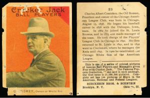 1914 Cracker Jack Charles Comiskey HOF #23 Card