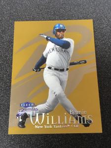 1999 Fleer Brilliants Gold Bernie Williams Card