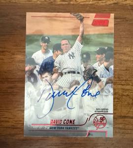 2022 Topps Stadium Club David Cone Auto Card