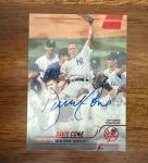 2022 Topps Stadium Club David Cone Auto Card