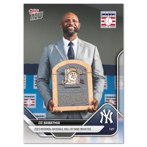 2025 Topps Now CC Sabathia HOF Card