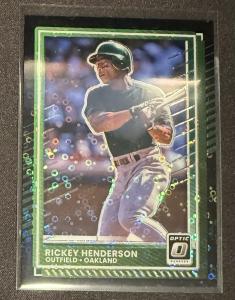 Rickey Henderson 2025 Donruss Optic #7 Prizm Card