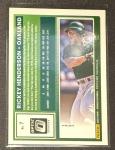Rickey Henderson 2025 Donruss Optic #7 Prizm Card