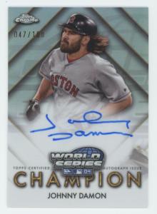 2025 Topps Chrome Johnny Damon Auto 47/100