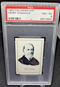 1950-56 Henry Chadwick Callahan Hall of Fame Card