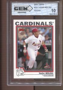 2004 Yadier Molina Topps #324 Rookie Card