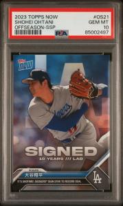 2023 Topps Now Shohei Ohtani Kanji Rainbow Foil