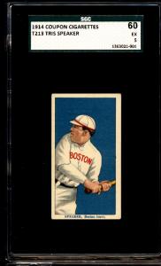 1914 T213 Tris Speaker Boston Red Sox Card