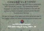 Ty Cobb 2020 Historic Handwriting Card
