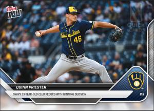 Quinn Priester 2025 Topps NOW® Card 661