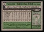 1979 Topps Willie Randolph #250 - Yankees Card