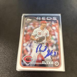 Brent Suter Autographed 2024 Topps Baseball Card