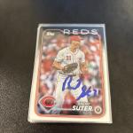 Brent Suter Autographed 2024 Topps Baseball Card