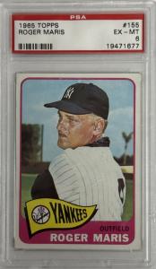 1965 TOPPS #155 ROGER MARIS PSA 6 19471677