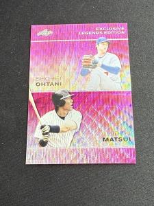 Shohei Ohtani Hideki Matsui 2023 Dual Pink Card