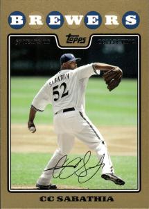 2008 Topps CC Sabathia Gold #UH300 Card