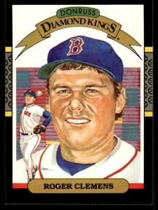 1987 Donruss Roger Clemens Diamond Kings Card