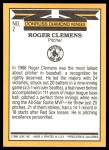 1987 Donruss Roger Clemens Diamond Kings Card