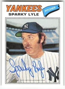 2016 Topps Archives Sparky Lyle Yankees Card