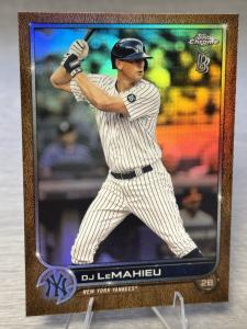 DJ LeMahieu 2022 Topps Chrome Orange Refractor /25