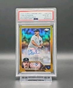 Carlos Rodon 2023 Topps Gold Refractor AUTO /50