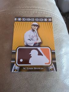 2010 Topps Logoman George Sisler Sports Card