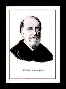 1950 Callahan HOF #12 Henry Chadwick Card