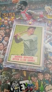 1961 Topps Baseball Thrills Lou Gehrig Card