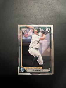 2024 Bowman Draft Chrome Nick Kurtz Card