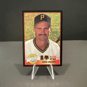 1991 Score Doug Drabek Cy Young Baseball Card