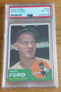 1963 Topps Whitey Ford Yankees Card #446