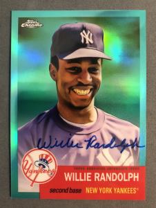 2022 Topps Chrome Willie Randolph Auto /150