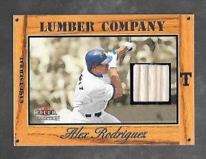 ALEX RODRIGUEZ 2003 Fleer Lumber Company Bat Card