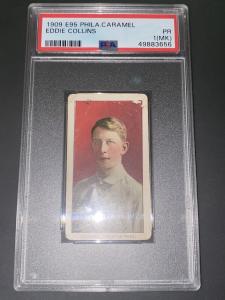 Eddie Collins 1909 Philadelphia Caramel PSA 1 Card