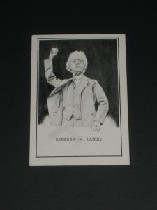 Kenesaw M. Landis 1950-56 Hall of Fame Card