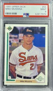 1991 Upper Deck Mike Mussina Rookie Card PSA 9