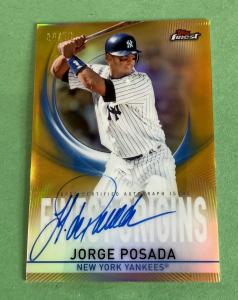 2019 Topps Finest Jorge Posada Gold Auto /50