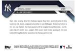 Aaron Judge Ties DiMaggio Home Run Card