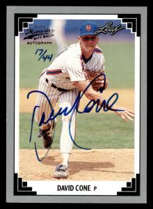 David Cone 2014 Leaf Metal Draft Autograph #/44