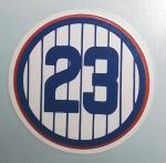 Ryne Sandberg Vinyl Decal #23 Cubs 4x4