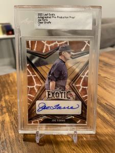 2022 Leaf Exotic Giraffe HOF Auto Joe Torre