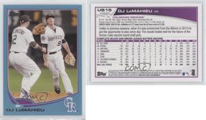 2013 Topps Update DJ LeMahieu #US15 Blue Card