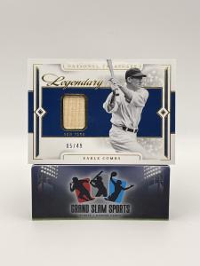 2024 National Treasures Earle Combs Bat #/49