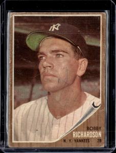 1962 Topps #65 Bobby Richardson Yankees Card