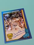 Johnny Damon 1990 Topps Rare Blue Autograph Card