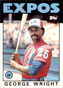 1986 Topps Traded George Wright Baseball Card #128T